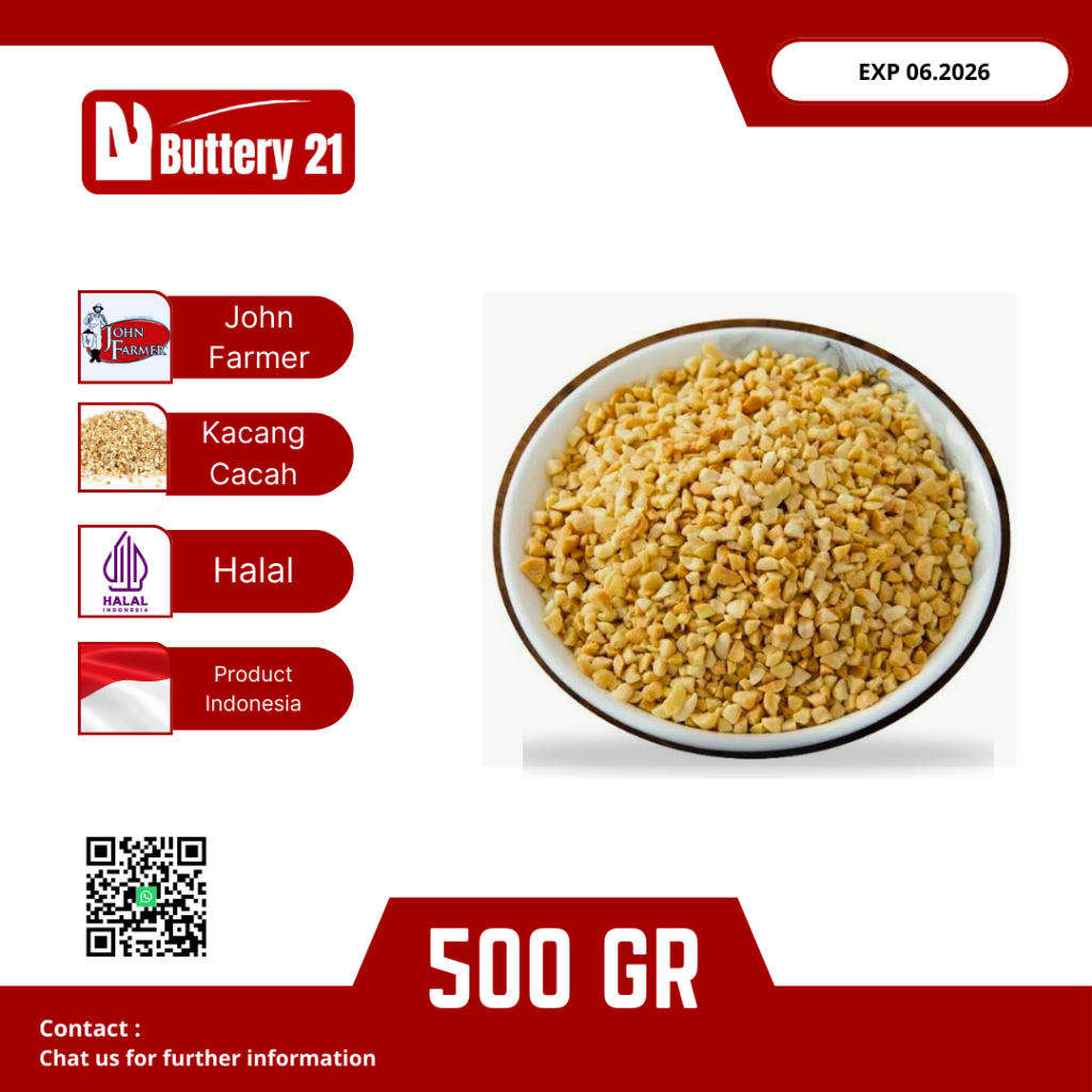 

KACANG CACAH JOHN FARMER 500 GR/KACANG JOHN FARMER ROASTED PEANUT PANGGANG 500 GR