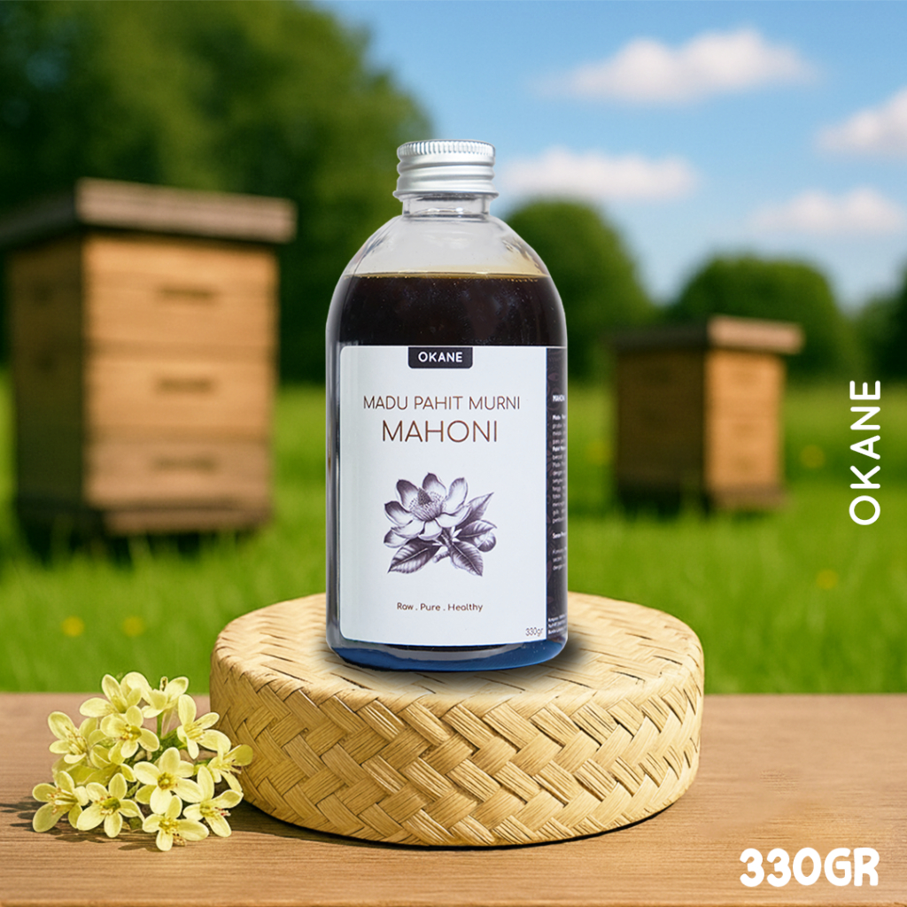 

Madu Pahit Murni Mahoni Asli OKANE 330 gr