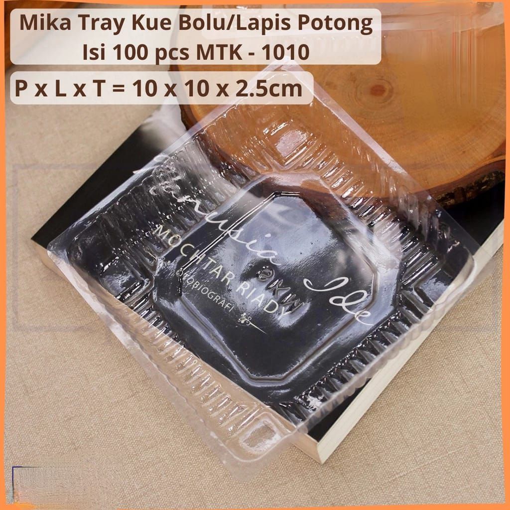 (Isi 100pcs) Mika tray Bolu kue Chiffon kue tart mini lapis surabaya lapis legit mini mooncake kue b