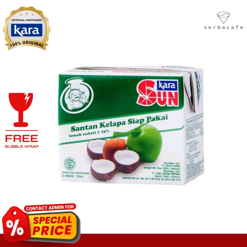 

Santan Sun Kara Krim Kelapa Siap Pakai (200 ml)