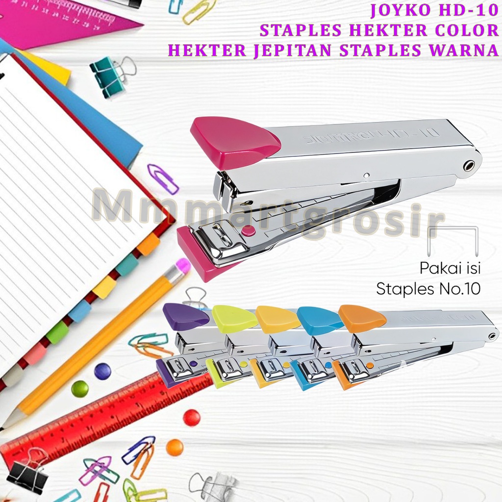 

Joyko / Staples Hekter Color / Hekter Jepitan Staples Varian Warna / HD-10