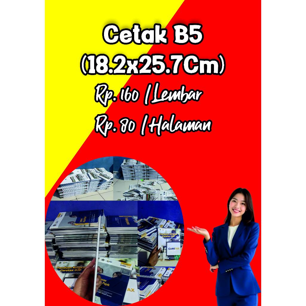 

Cetak buku Ukuran B5