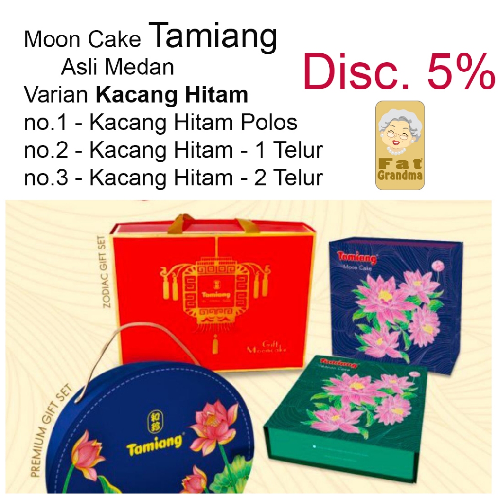 

Moon Cake Tamiang Kue Bulan TAMIANG - Disc 5% - varian Kacang Hitam
