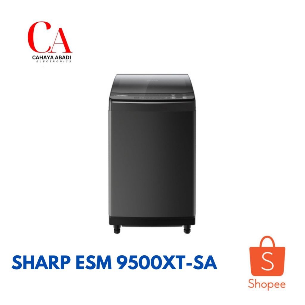 SHARP mesin cuci inverter 9,5 kg ESM 9500XT SA ES M9500XT SA ESM9500XTSA ESM 9500 XT SA