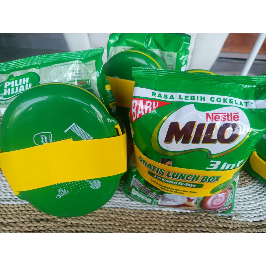 

PROMO!!! MILO 3IN1 790g(COKLAT)FREE LUNCH BOX Exp JUNI 2026
