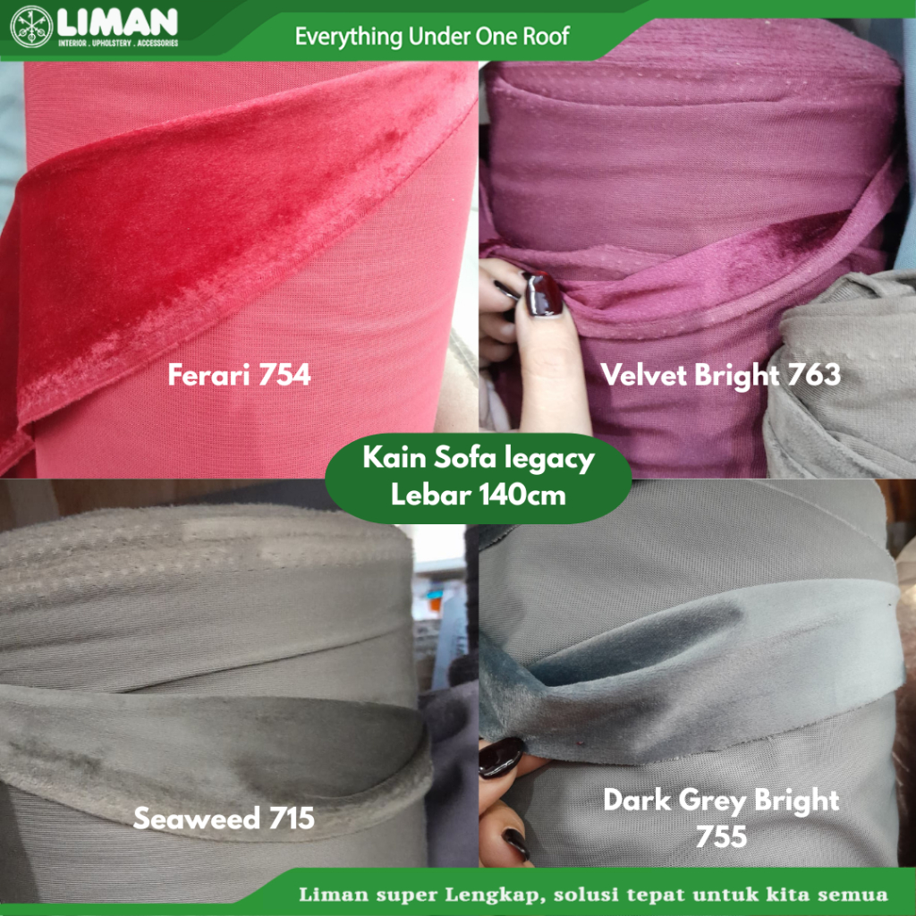 Kain Kursi Sofa Legacy (Lebar : 140 cm)
