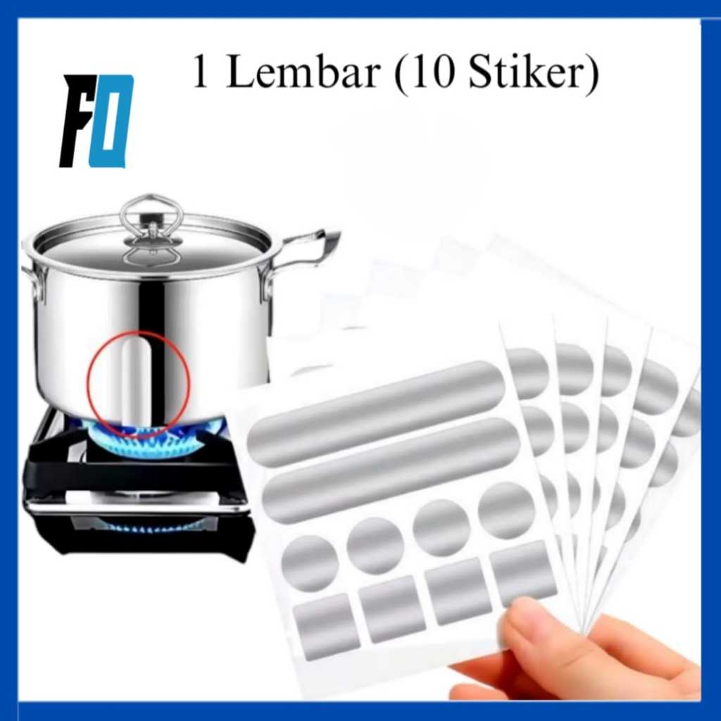 (FO)Stiker Penambal Panci (Isi 10pcs) / Lem Panci Tahan Panas