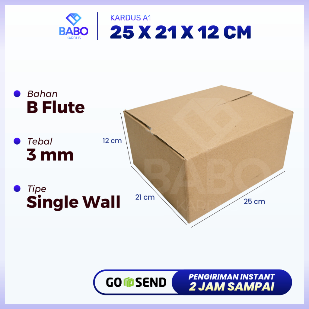 

KARDUS|KOTAK|KARTON|PACKAGING 25x21x12 cm MURAH (Kardus 25 x 21 x 12 cm)