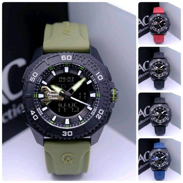 JAM TANGAN PRIA ALEXANDRE CHRISTIE AC 9502 / AC9502 DOUBLE TIME. ORIGINAL -