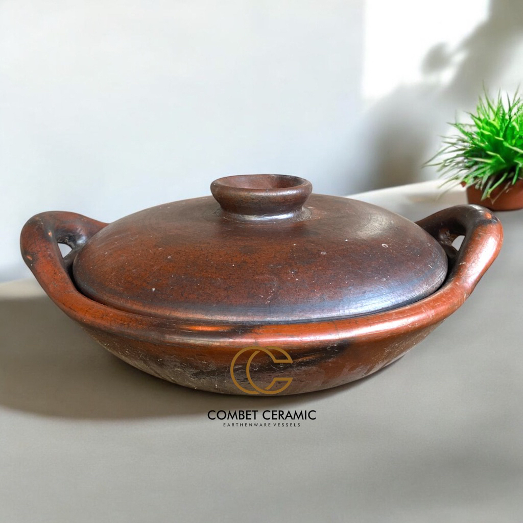 Wajan Gerabah Tanah Liat - Wajan / Penggorengan Tanah Liat Tradisional Handmade