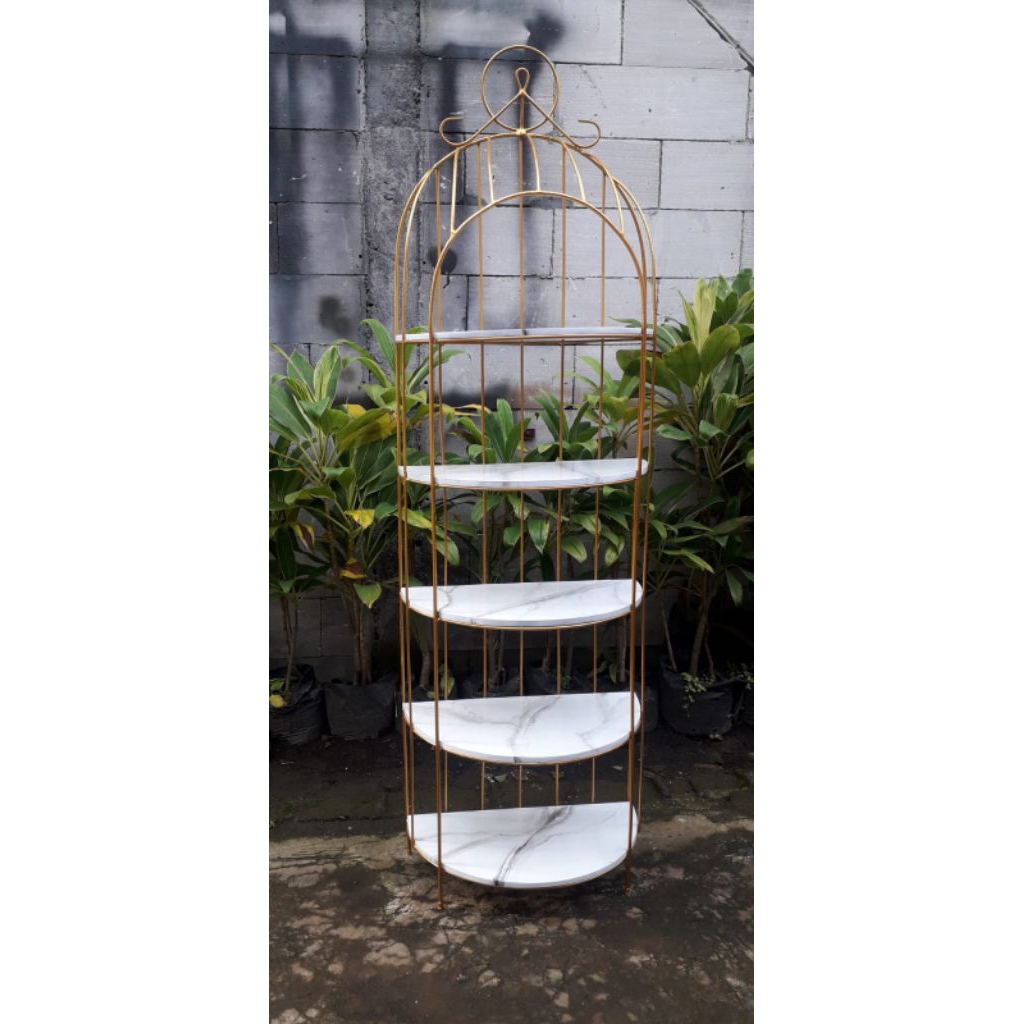 Rak sangkar bunga/rak sudut besi beton