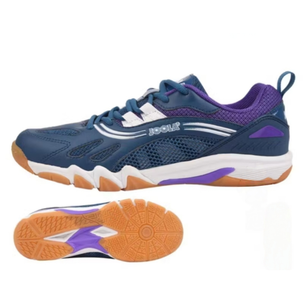 new deals terbaru sepatu joola/ sepatu tennis meja/badminton/ voli warna ungu putih hitam original