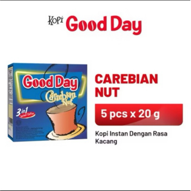 

GOOD DAY Carrebian Nut 1 Dus (5 x 20 gr)