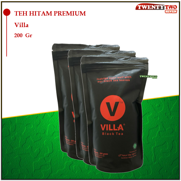 

[6 X]Villa Teh Hitam Premium Curah 200gr