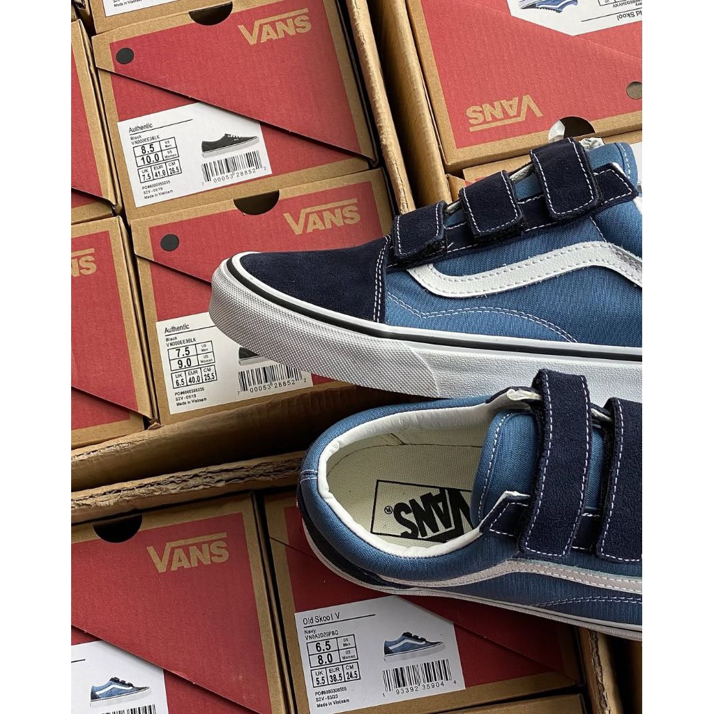 VansOldSkoolVelcroNavy