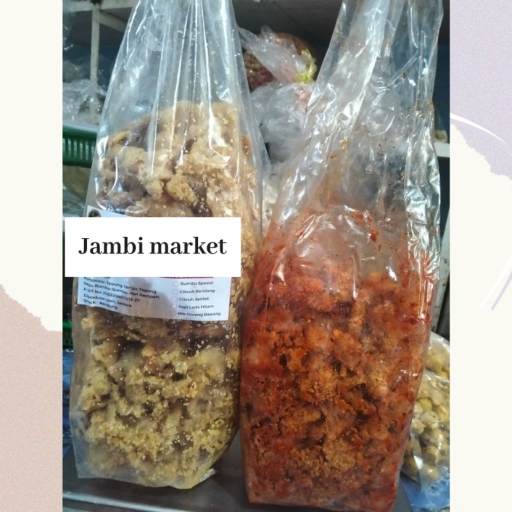 

keripik usus KERUPUK usus pedes pedas jajanan viral original