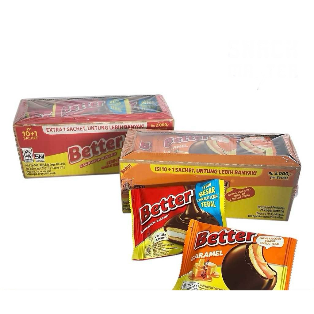 

Better Sandwich Bisciut Renceng Isi 10 Bungkus @27Gram
