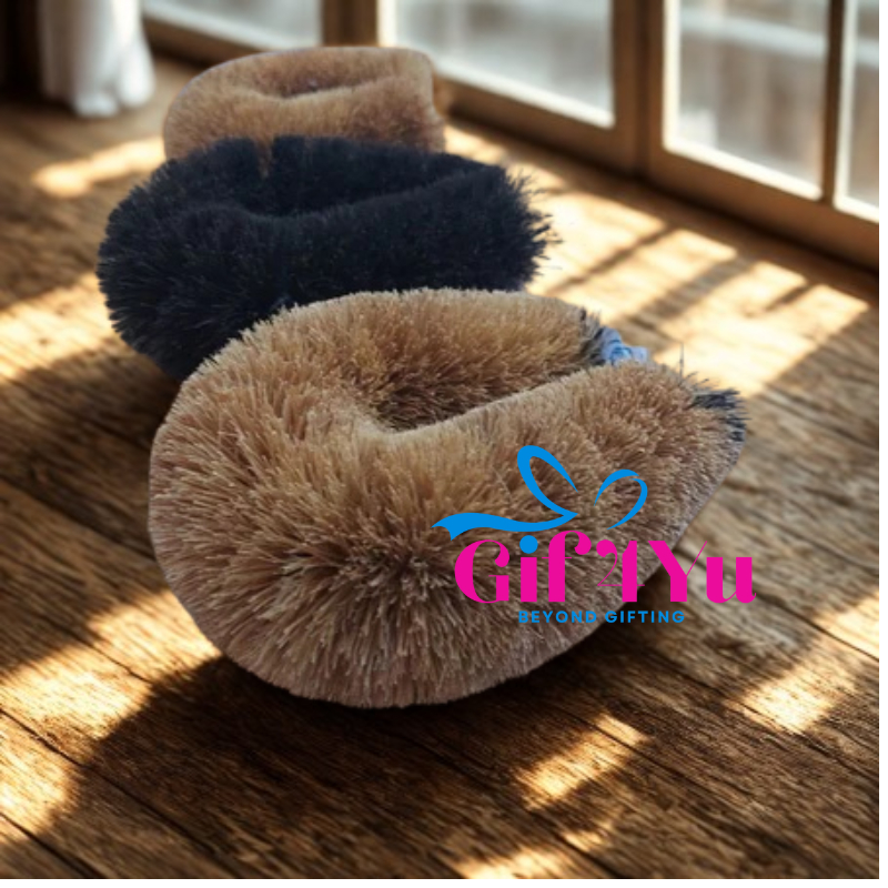 Sikat Kamar Mandi Sabut Kelapa Coklat / Hitam Kodok Panda Besar Kecil