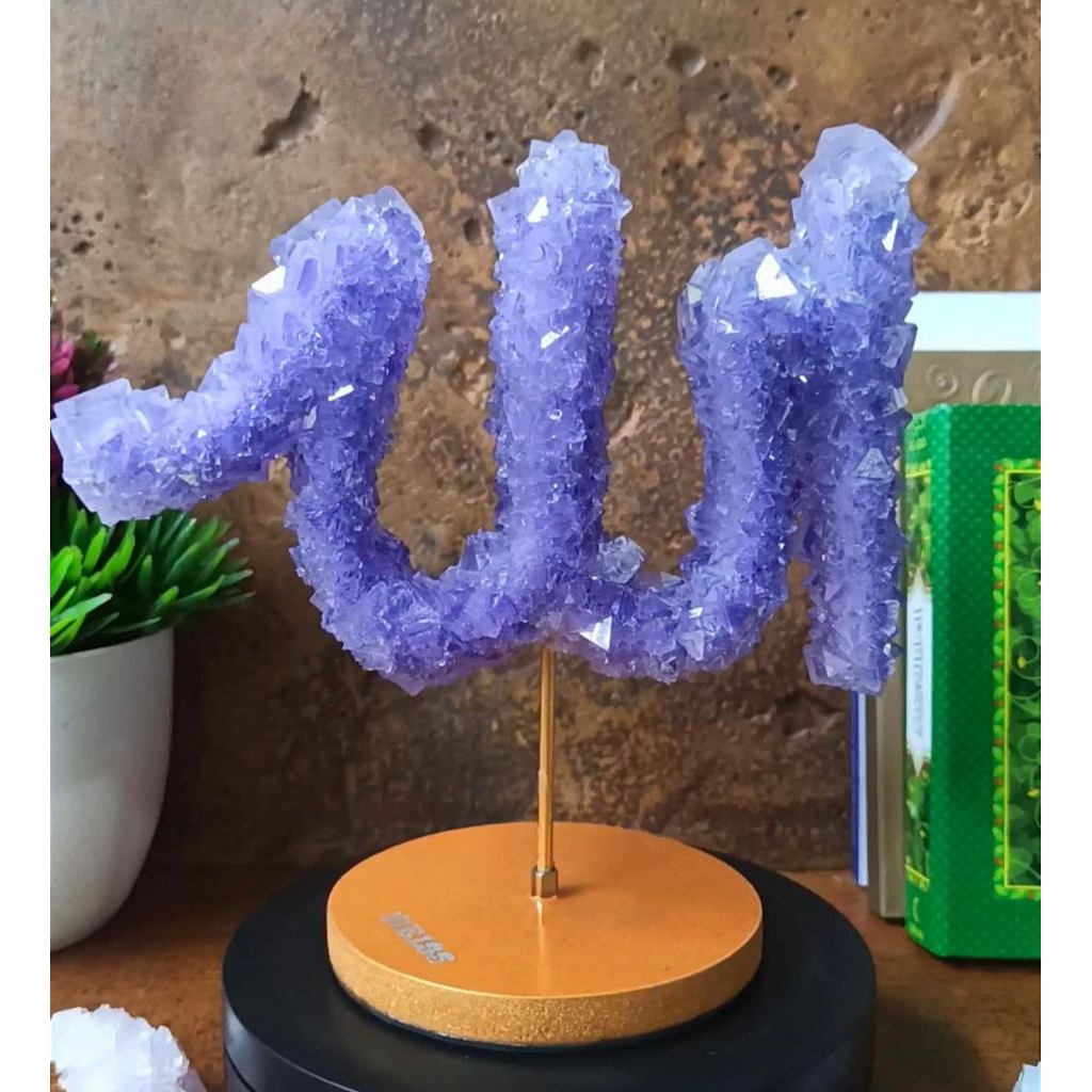 [PROMO] kaligrafi Allah Muhammad 3D hiasan meja | kaligrafi kristal mewah