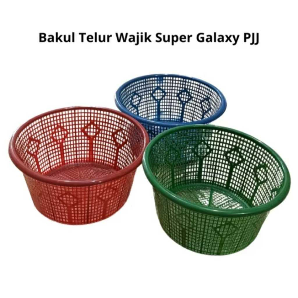 1 Lusin Bakul Telur Plastik Motif Wajik PJJ