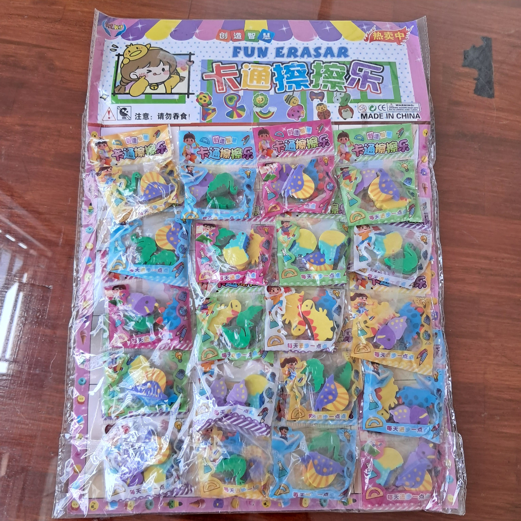 

1 Renteng isi 20 Penghapus Karakter / Steap / Steap Karakter