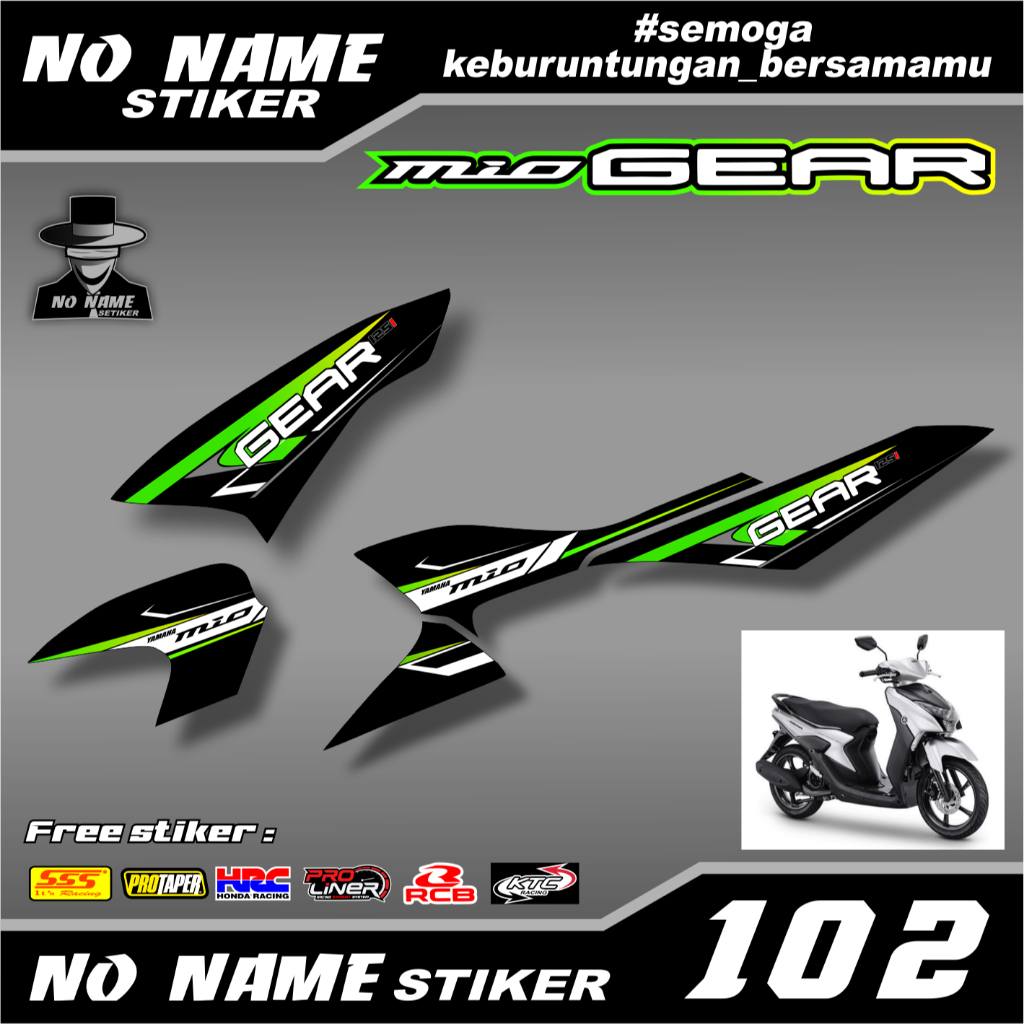 Striping MIO GEAR (al102) Stiker Sticker MIO GEAR VARIASI STIKER