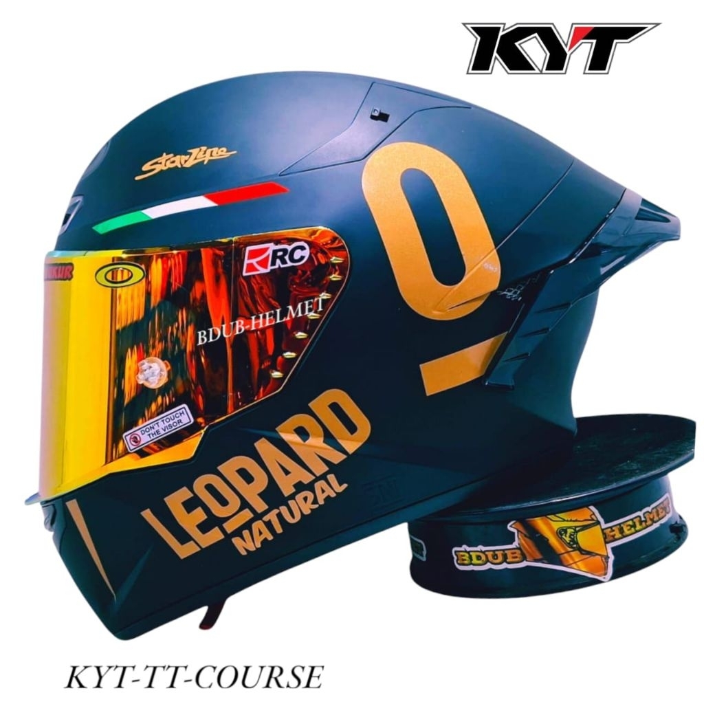 Helm KYT TT course Black dof 100% original KYT