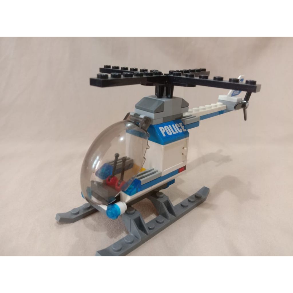 Lego Hellicopter polisi original/Lego city/Lego bongkar pasang/mainan anak/ mainan Helicopter polisi