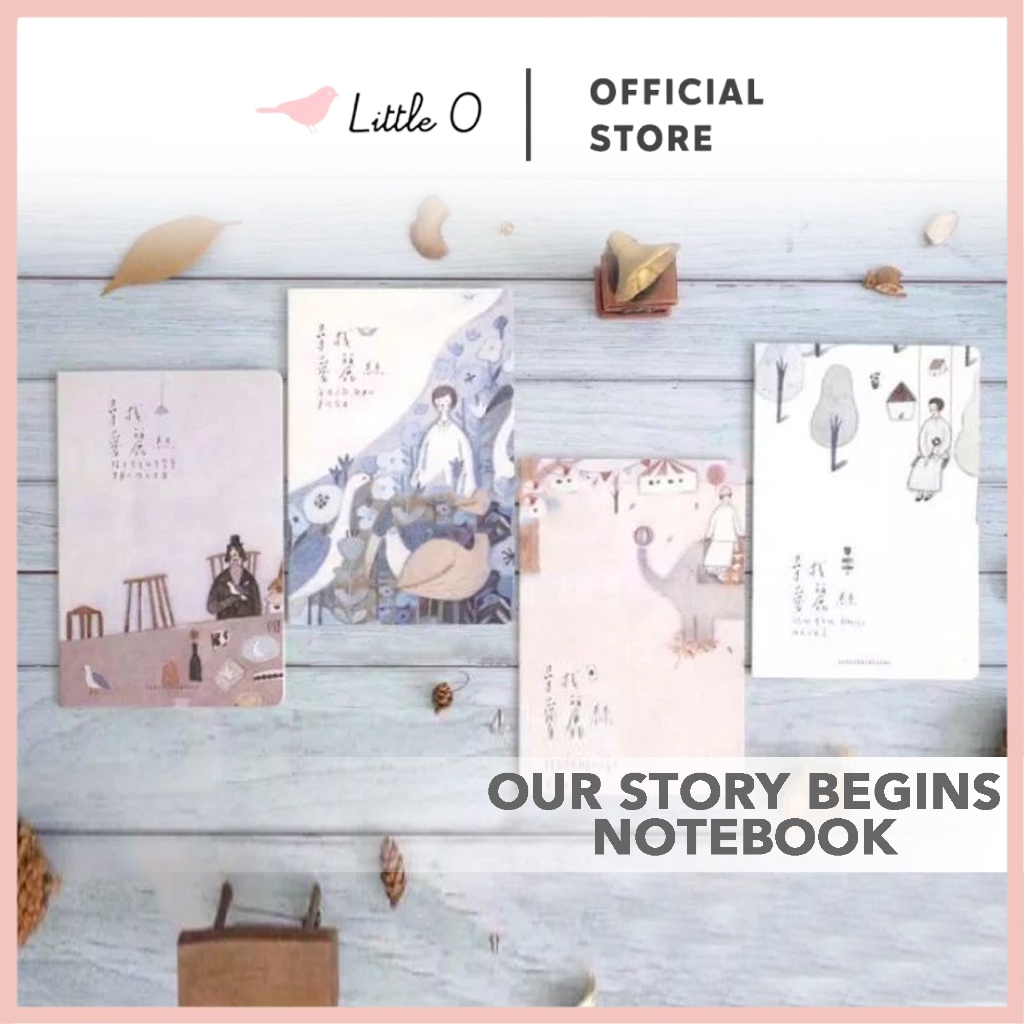 

LITTLE O Our Story Begins In Wonderland Notebook Buku Tulis Lucu Buku Tulis Karakter Simple