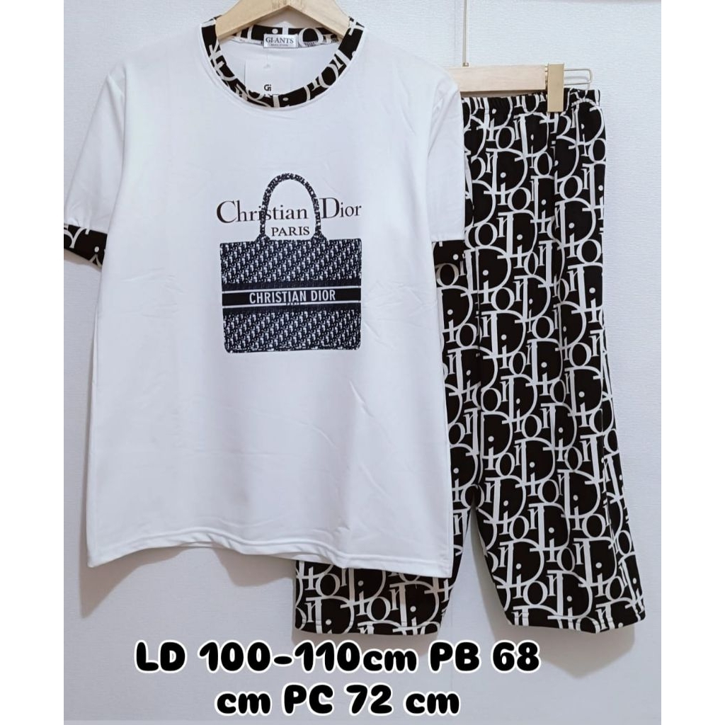 SETELAN WANITA CELANA 3/4 BAHAN BABY TERRY IMPORT PREMIUM