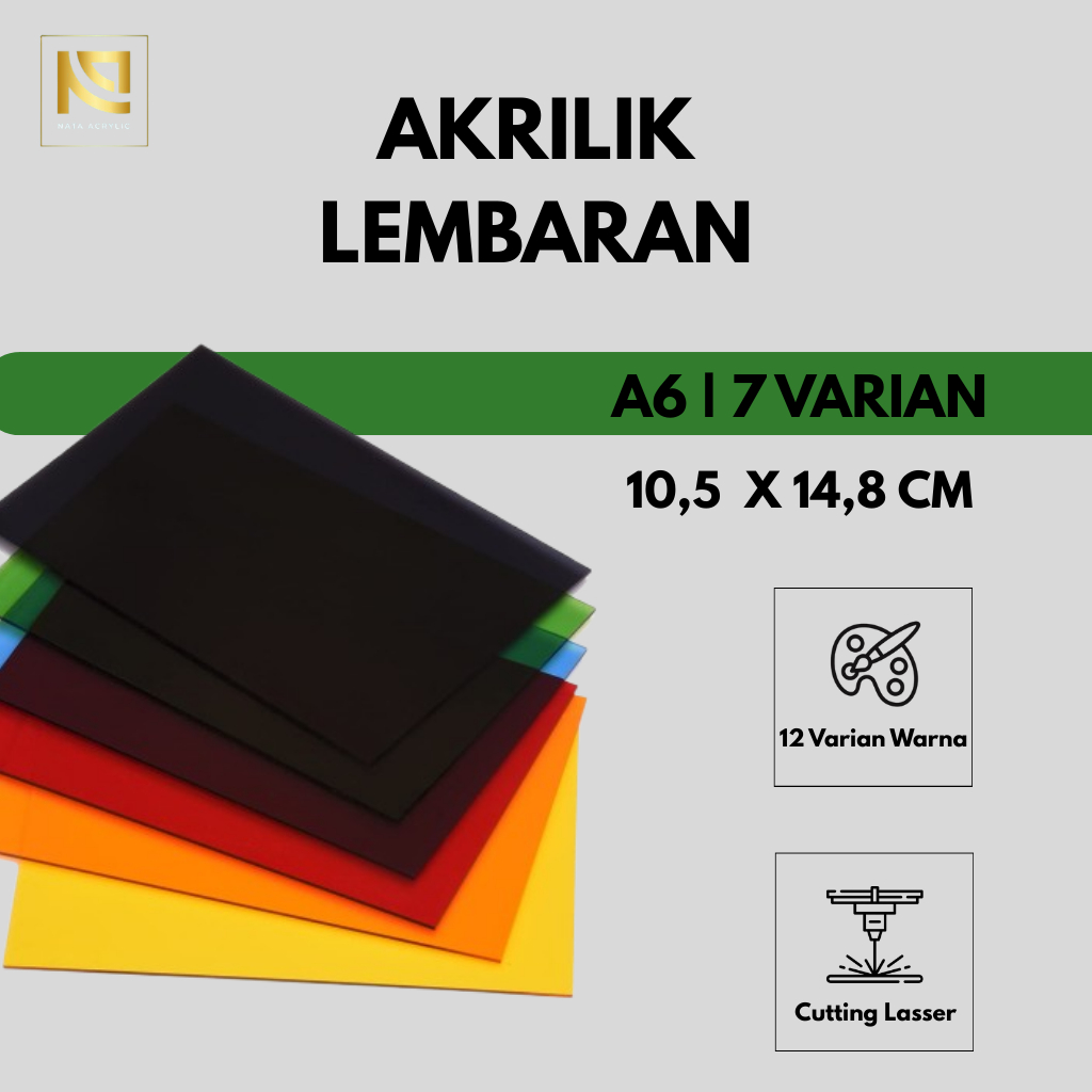 

AKRILIK LEMBARAN A6 AKRILIK HITAM/AKRILIK WARNA
