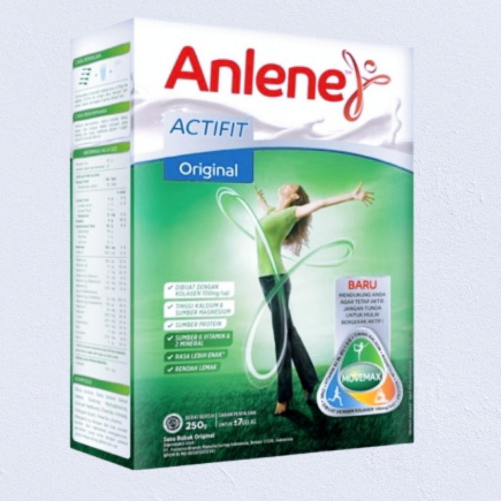

Anlene Actifit 3X Susu Bubuk Dewasa Original 240gr.Nutrisi Tinggi Kalsium untuk Tulang , sendi & Otot
