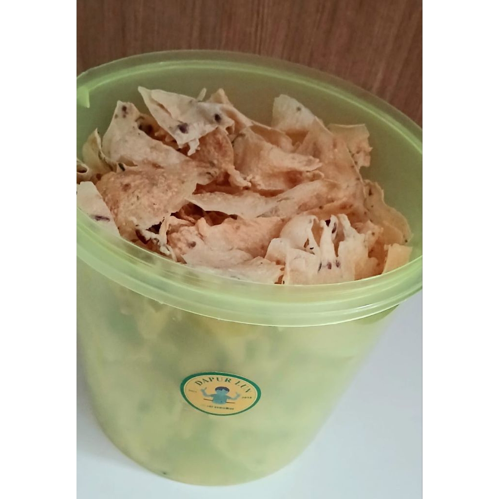 

Peyek Teri Dapur LUN Toples 10liter / 5liter || Plastik 700gr / 300gr