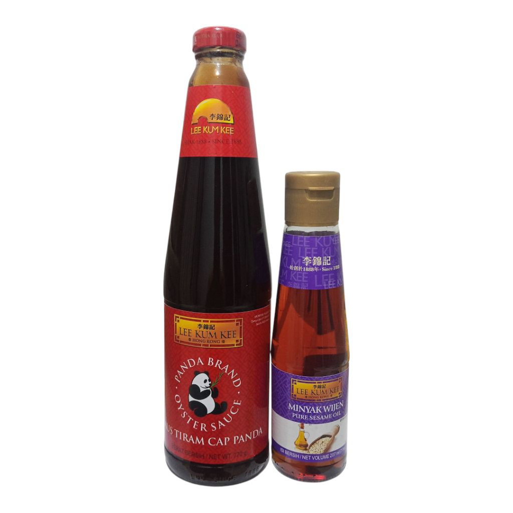 

Lee Kum Kee Saus Tiram Panda 770 gr + Wijen Sesame Oil 207 ml