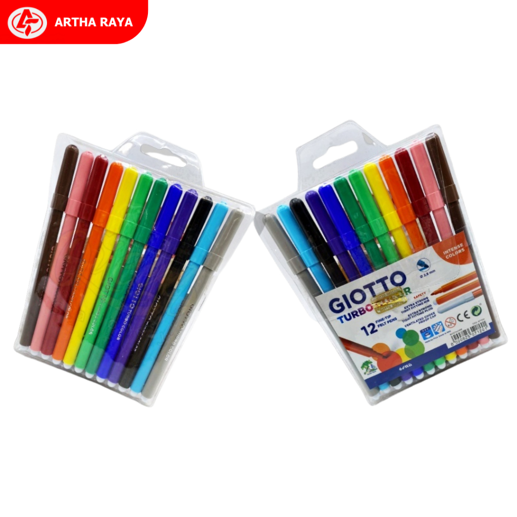 

Bantex Giotto Turbo Fine-Tip Felt-Pens 12 Color 071100