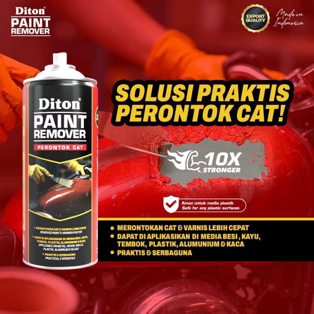 Diton Paint Remover perontok cat body motor mobil