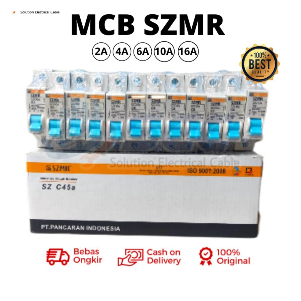 MCB SZMR 1 PHASE Sikring MCB Kwh Listrik