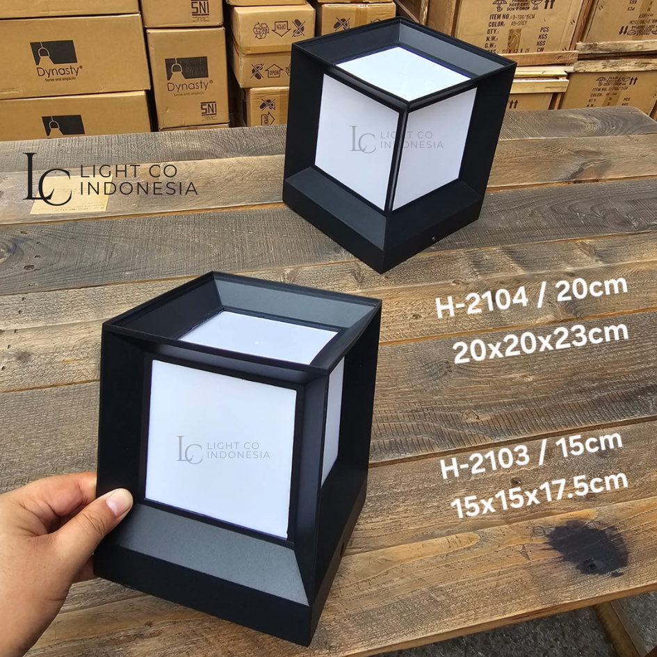 Lampu pilar tembok / lampu pagar minimalis / garden post lamp