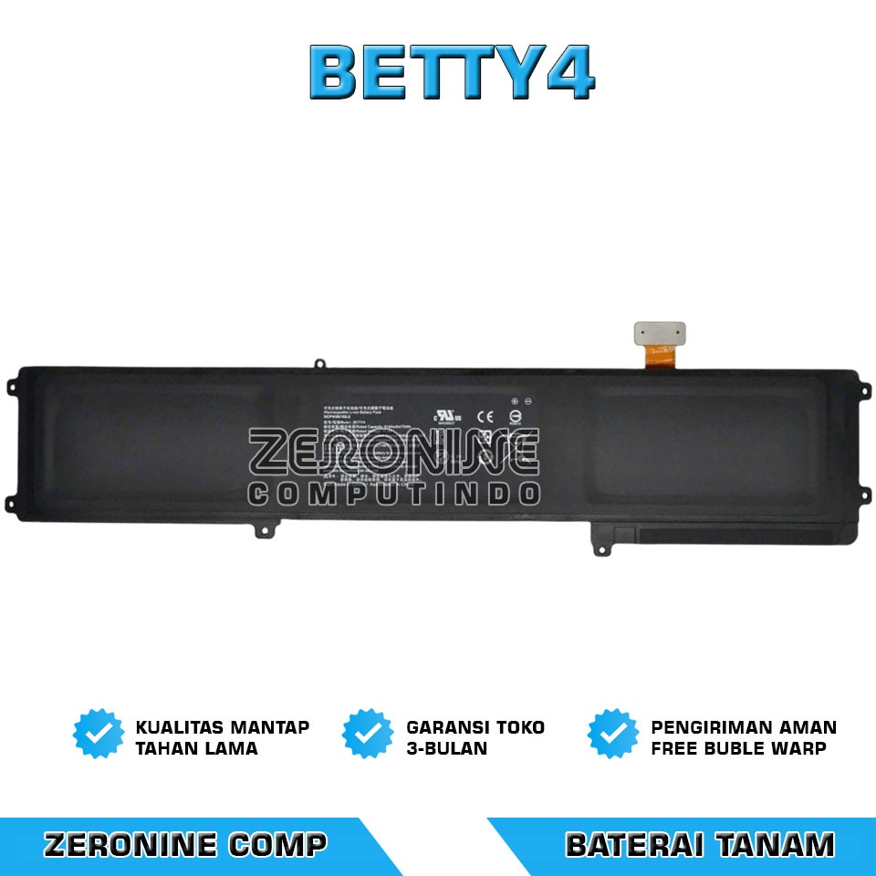 Baterai Battery Razer Blade 14 2016/2017 BETTY4 RZ09-0165 RZ09-0195