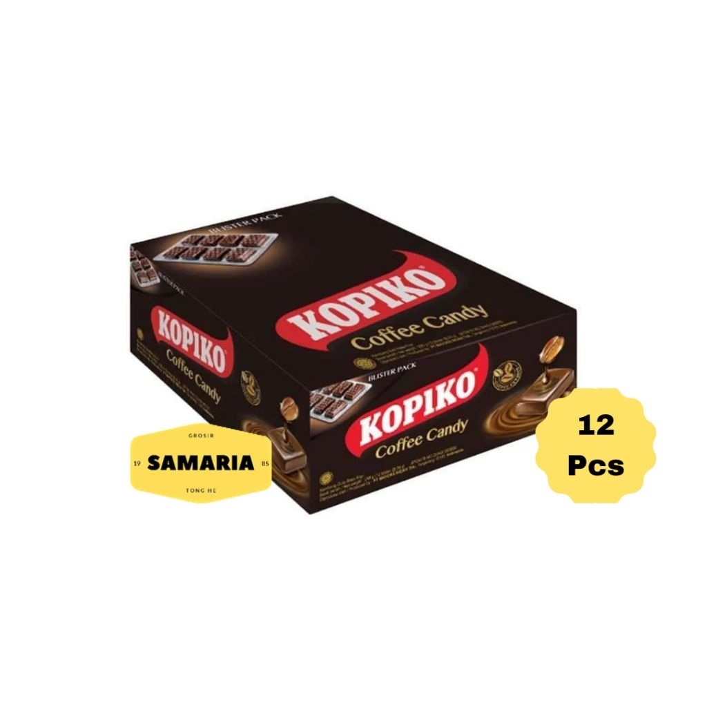 

1 Pak Permen Kopi Kopiko Blister Pack 17,5 Gram (Isi 12 Bungkus)