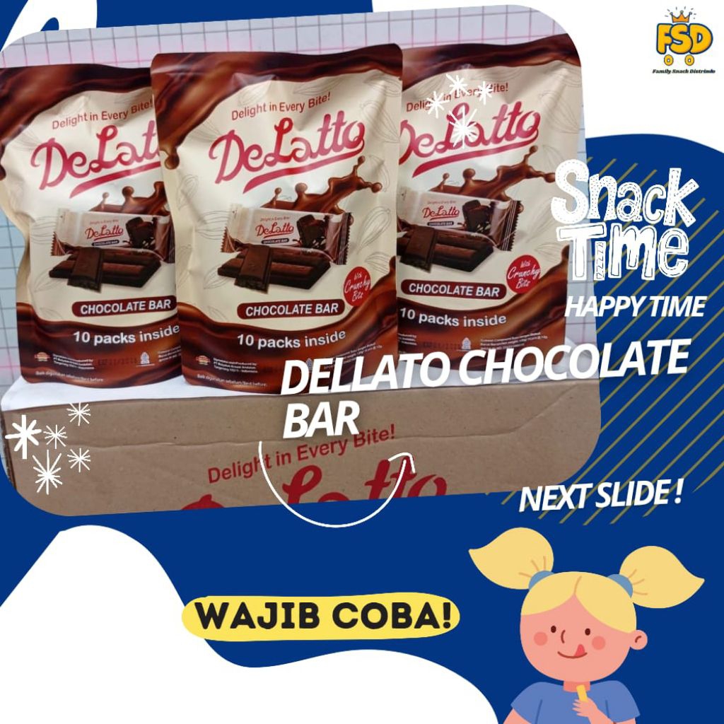 

Dellato Coklat Bar isi 10pcs@120gr