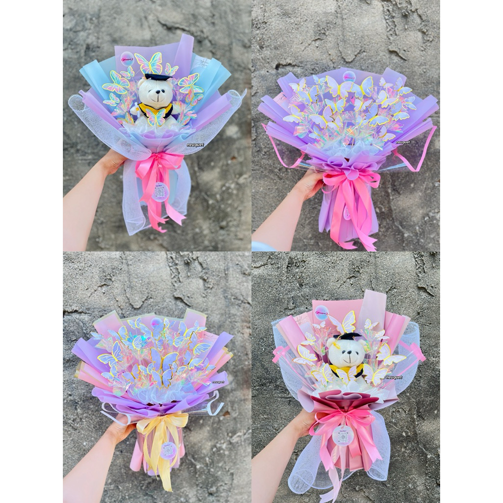 [READY STOCK KIRIM INSTAN MEDAN] Buket Kupu-Kupu Lampu LED | Hadiah Cantik & Elegan