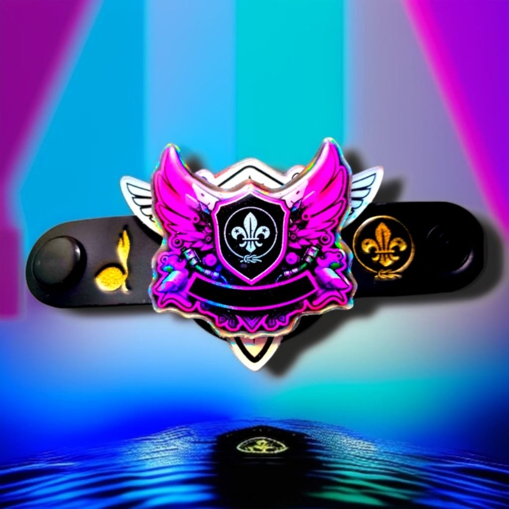 

Ring kacu pramuka double Akrilik Gratis Ukir nama langsung jadi bahan tebal elegan dan murah berkualitas