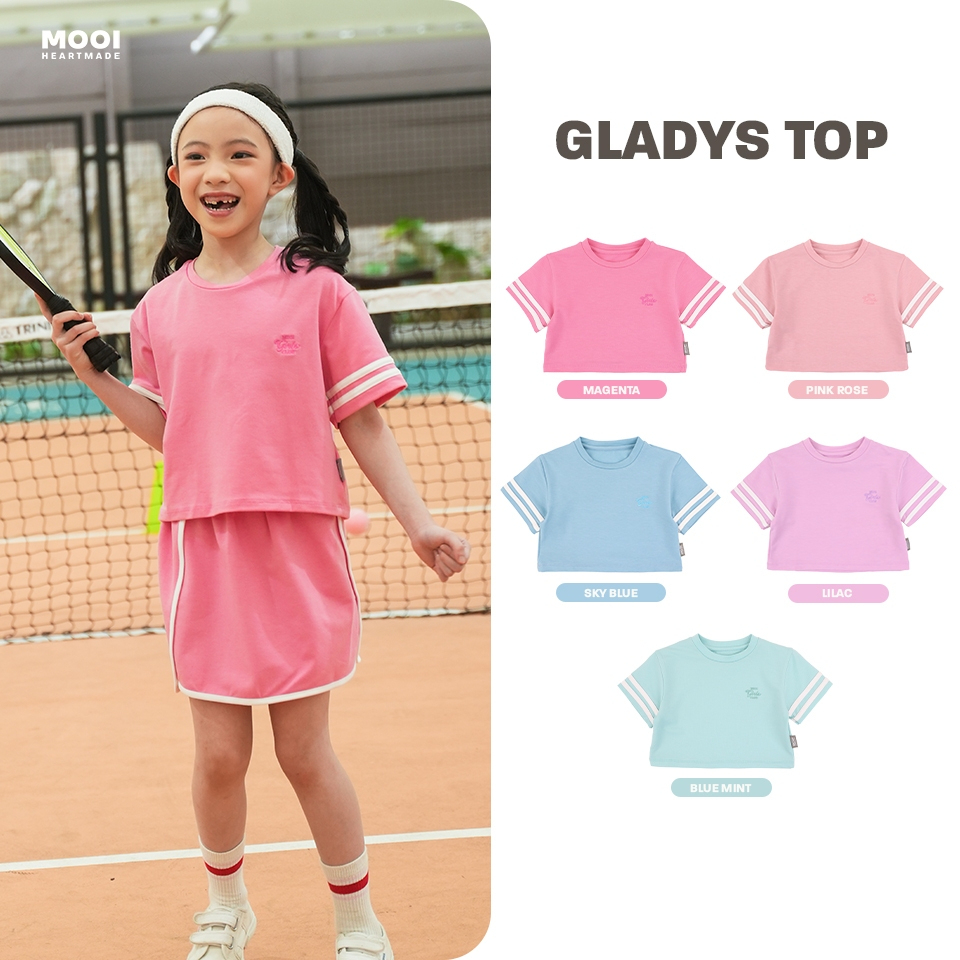 Mooi Kaos Anak Perempuan Gladys Top/Atasan Anak Perempuan