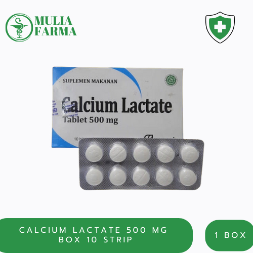 CALCIUM LACTATE 500 MG  BOX 10 STRIP