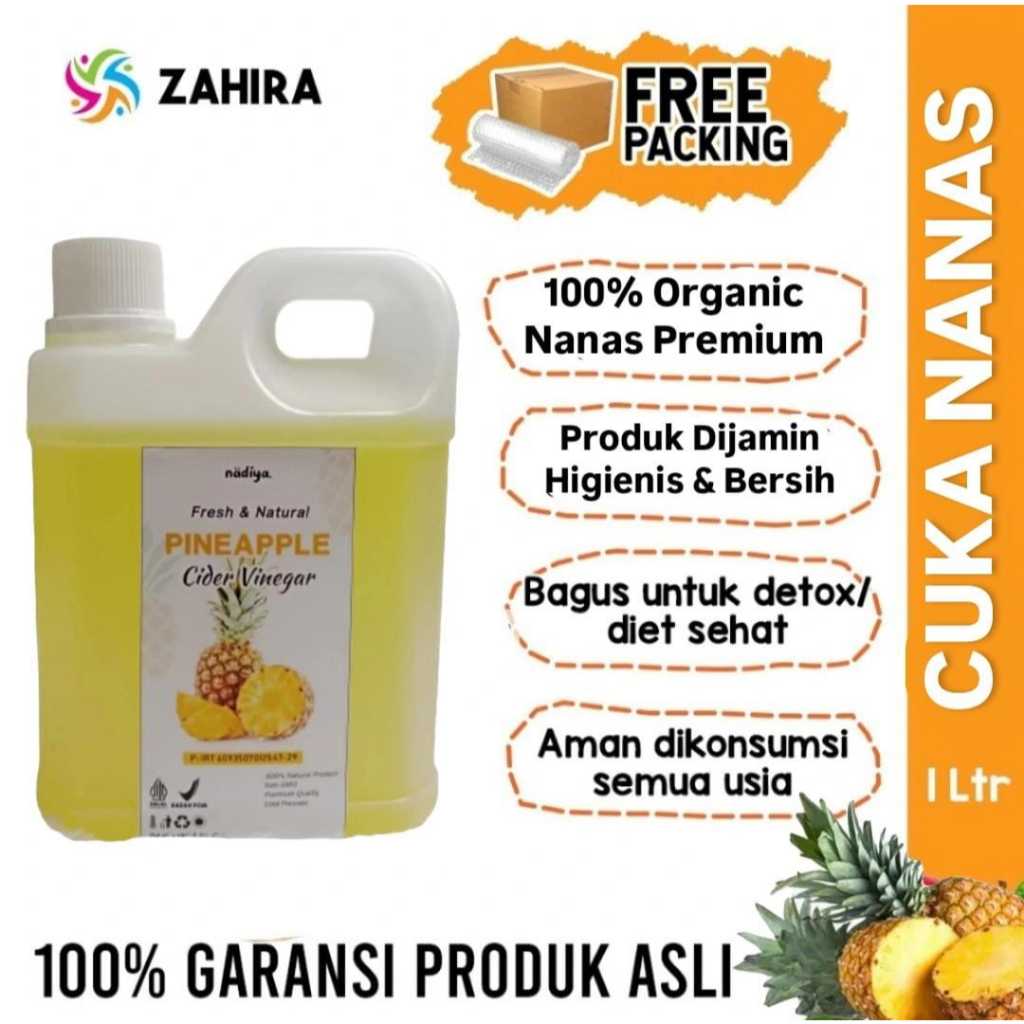 

CUKA NANAS 1Liter Asli Tanpa Campuran 100% Kualitas Premium Untuk Kesehatan Pineaple Cider Vinegar