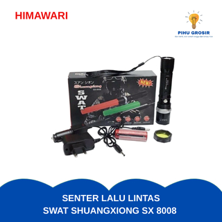 Senter lampu lalu lintas parkir Swat Shuangxiong SX 8008 Kotak Lampu