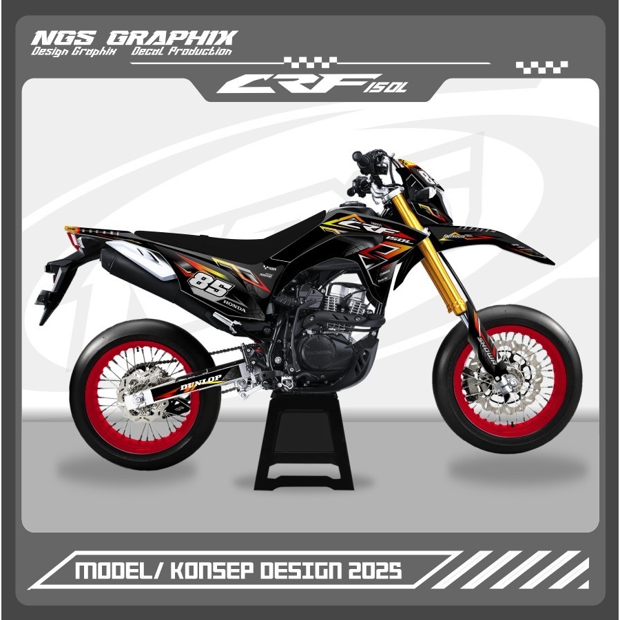 DECAL CRF 150L FULLBODI TERBARU MODEL2025