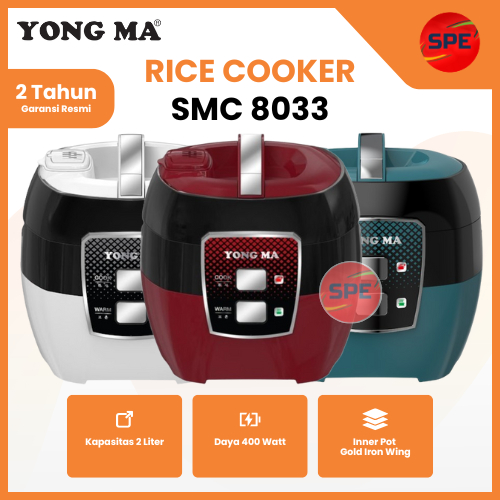 RICE COOKER / MAGIC COM YONG MA KAPASITAS 2 LITER SMC 8033 / SMC8033 GARANSI RESMI (MEDAN)