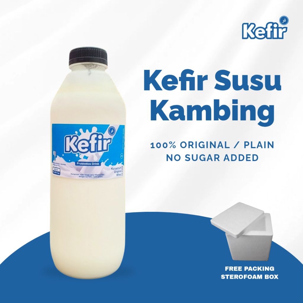 

Susu Kefir Kambing Original 1 Liter | Kefir Goat Milk 100% Original no Sugar Added